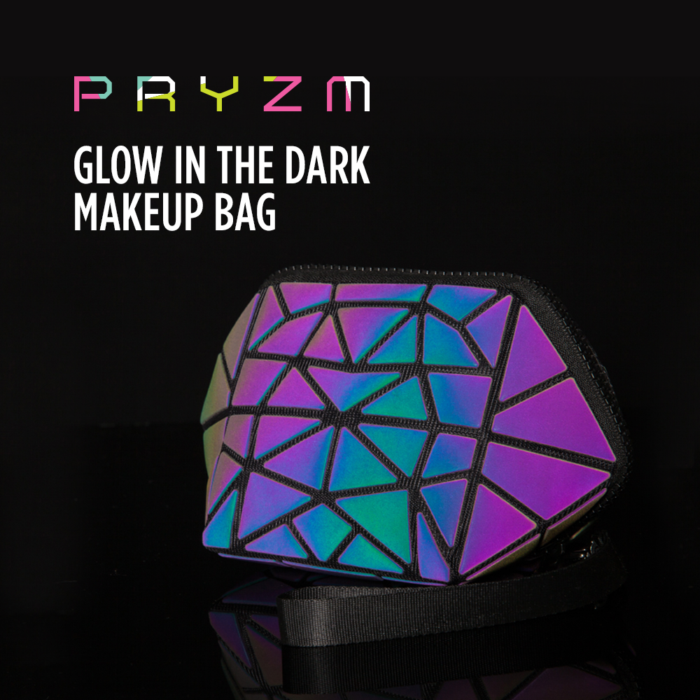 Pryzm 'Holographic & Reflective' Makeup Bag And Pencil Case - Small